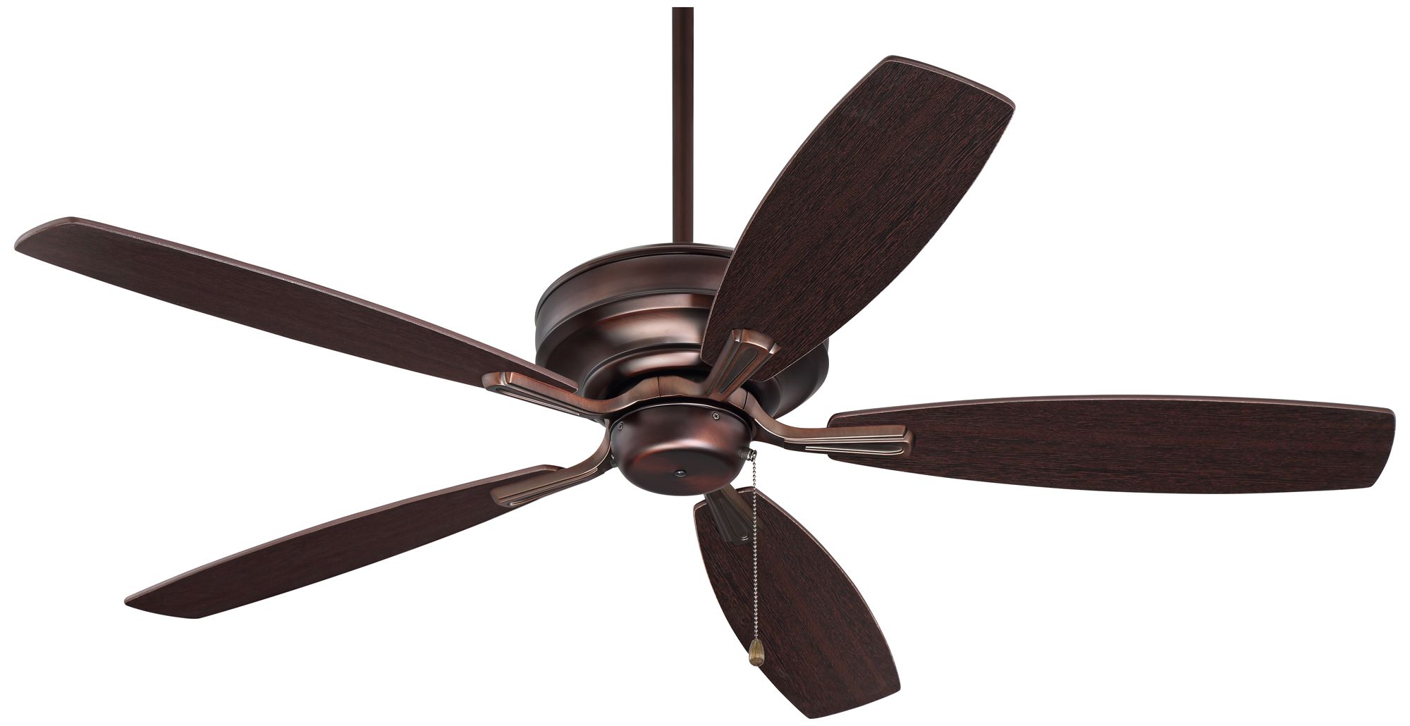 52" Pacific Beach Oil Brushed Bronze Ceiling Fan with Pull Chain