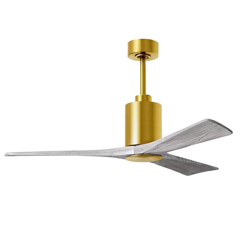 Image 2 52" Patricia-3 Brushed Brass and Barn Wood LED Ceiling Fan more views