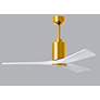 5_52" Patricia-3 Brushed Brass and Matte White LED Ceiling Fan more views
