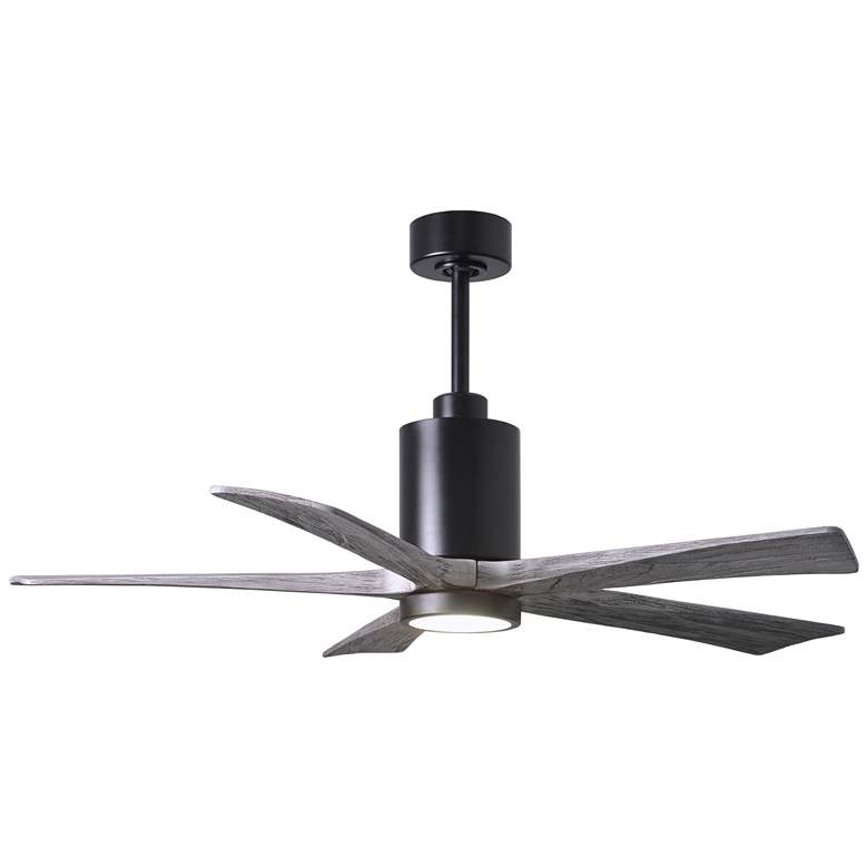 Image 1 52" Patricia-5 Black LED Ceiling Fan with Barn Wood Blades