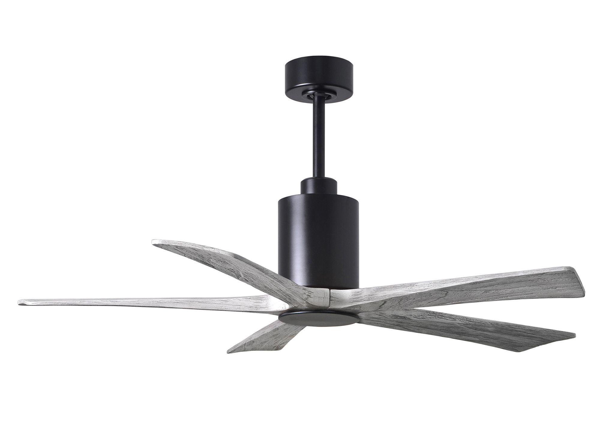 Image 2 52" Patricia-5 Black LED Ceiling Fan with Barn Wood Blades more views