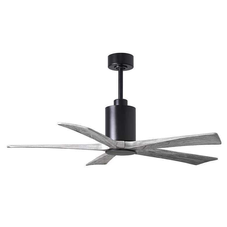 Image 2 52" Patricia-5 Black LED Ceiling Fan with Barn Wood Blades more views