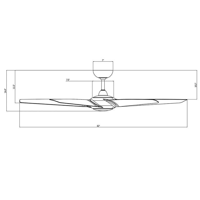Image 5 52" Patricia-5 Polished Chrome and Walnut LED Ceiling Fan more views