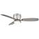 52" Playa Del Ray Brushed Nickel Wet LED Ceiling Fan with Remote