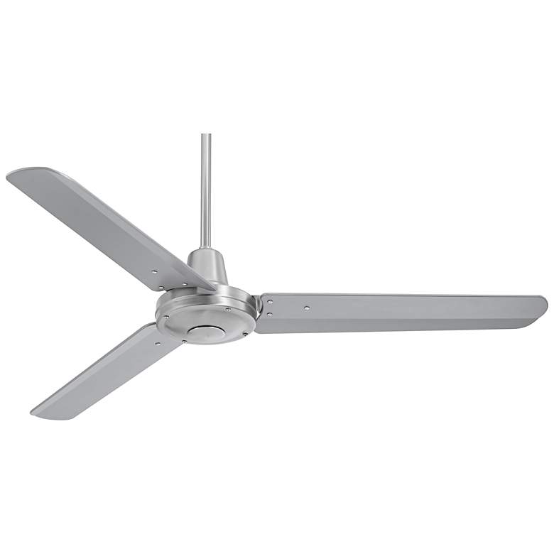 Image 2 52" Plaza DC Brushed Nickel Damp Rated Ceiling Fan with Remote