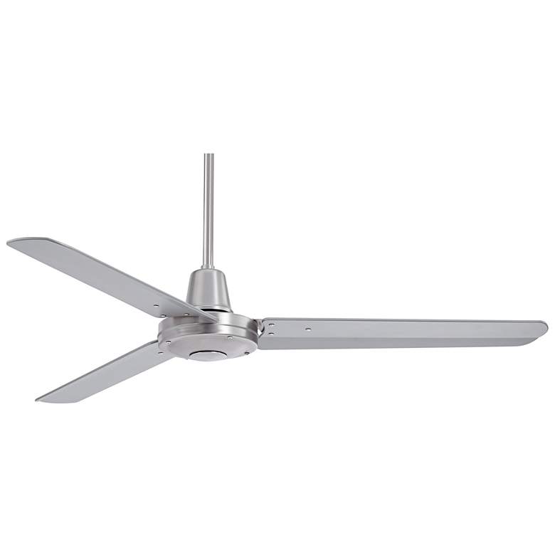 Image 6 52" Plaza DC Brushed Nickel Damp Rated Ceiling Fan with Remote more views