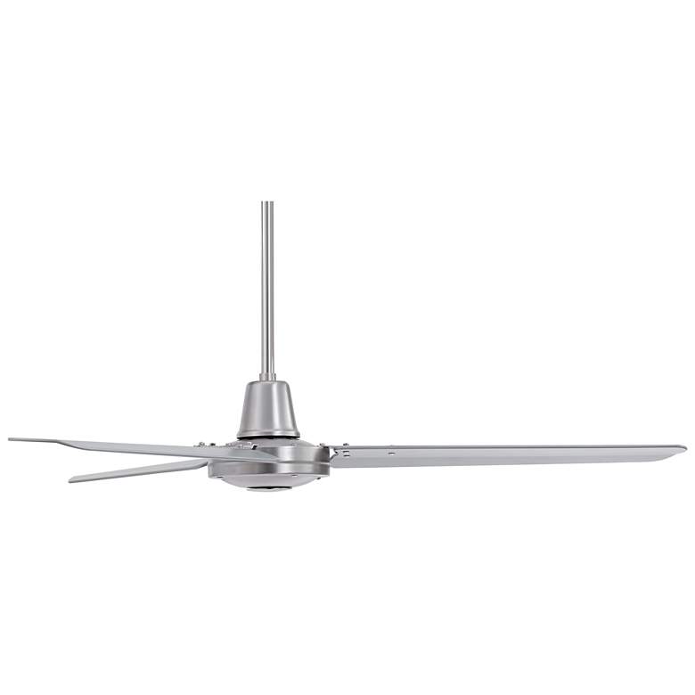 Image 7 52" Plaza DC Brushed Nickel Damp Rated Ceiling Fan with Remote more views