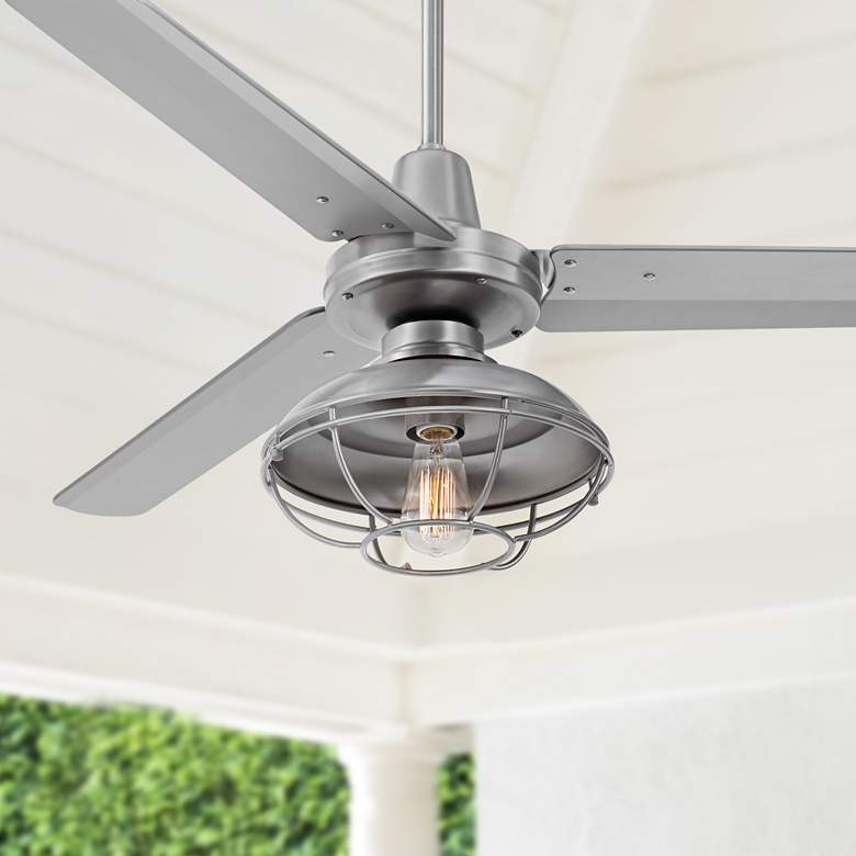 Image 1 52" Plaza DC Casa Vieja Damp Rated LED Ceiling Fan with Remote