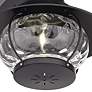 52" Plaza DC Matte Black Finish Damp Rated LED Ceiling Fan
