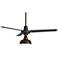 52" Plaza DC Oil-Rubbed Bronze Damp LED Ceiling Fan