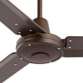 Image3 of 52" Plaza DC Oil-Rubbed Bronze Damp Rated Ceiling Fan with Remote more views