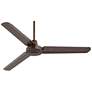 52" Plaza DC Oil-Rubbed Bronze Damp Rated Ceiling Fan with Remote