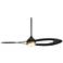 52" Possini Euro Obi Matte Black CCT LED Damp Ceiling Fan with Remote