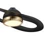 5_52" Possini Euro Obi Matte Black CCT LED Damp Ceiling Fan with Remote more views