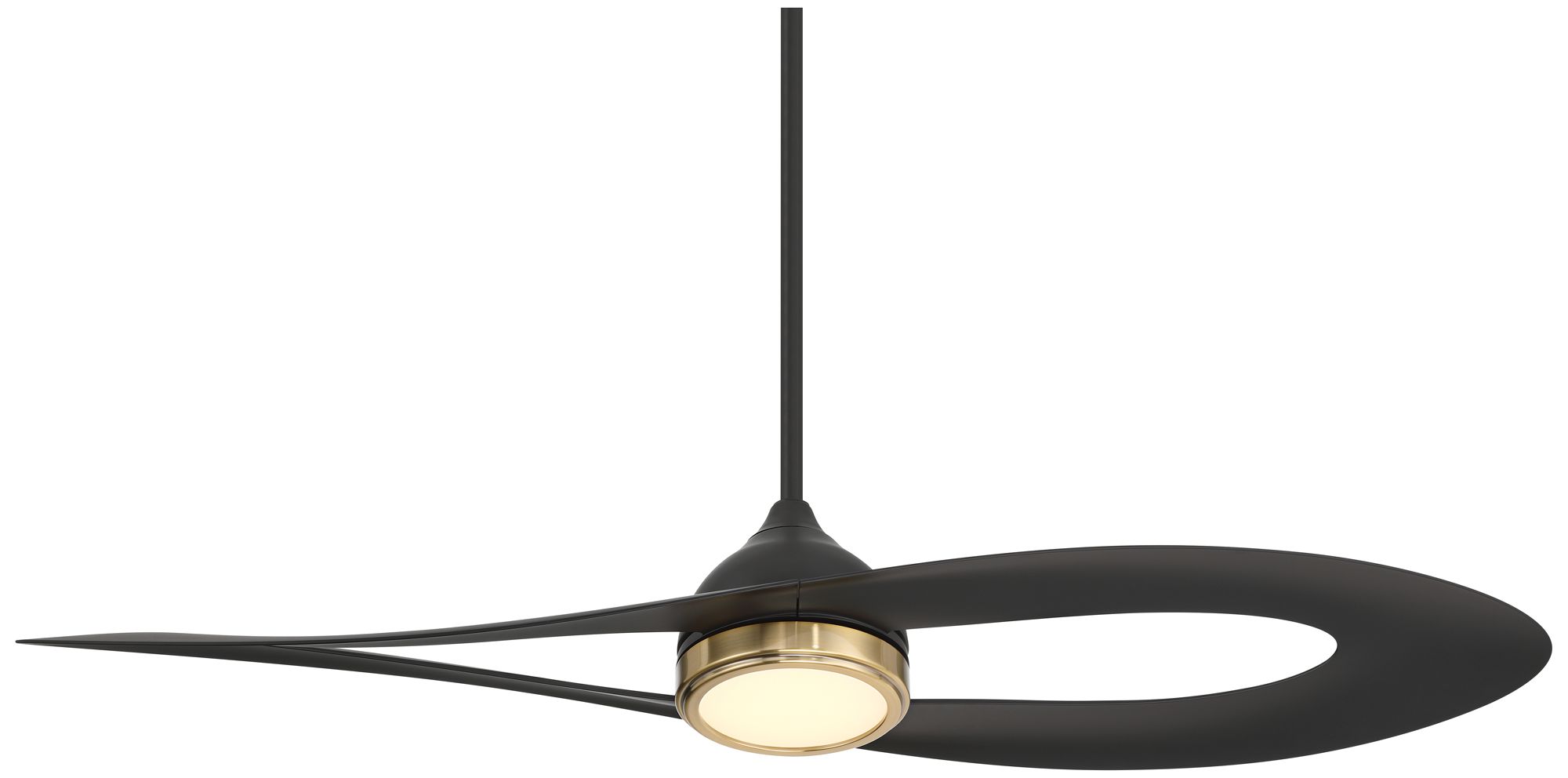 Watch A Video About the 52 Possini Euro Obi Matte Black CCT LED Damp Ceiling Fan with Remote
