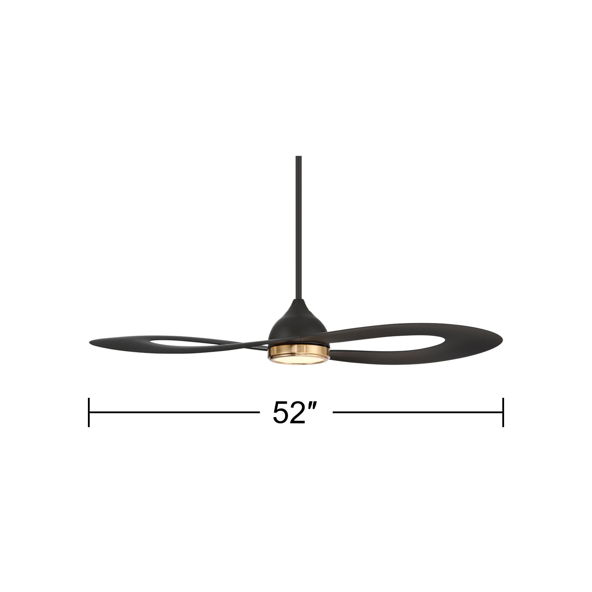 Watch A Video About the 52 Possini Euro Obi Matte Black CCT LED Damp Ceiling Fan with Remote