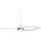 52" Possini Euro Obi Matte White CCT LED Damp Ceiling Fan with Remote