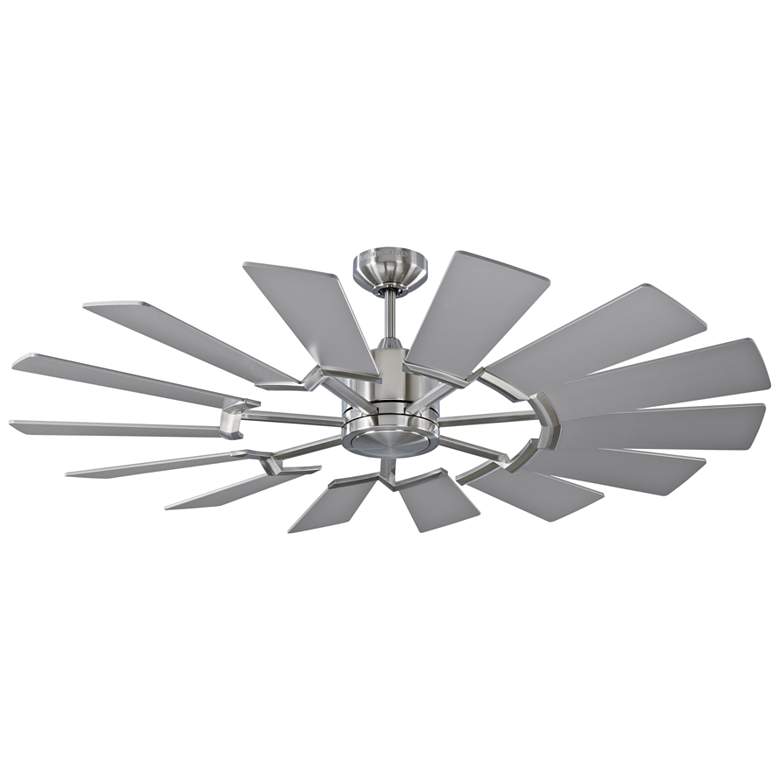 Image 4 52" Prairie II Brushed Steel LED Ceiling Fan with Remote more views