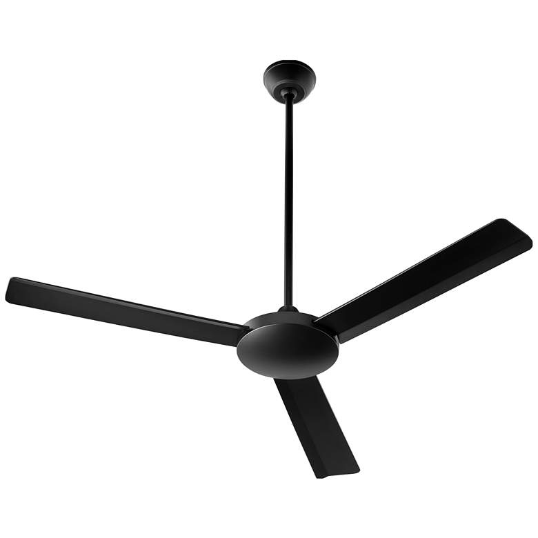 Image 1 52" Quorum Aerovon Matte Black Ceiling Fan