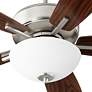 52" Quorum Breeze Satin Nickel LED Ceiling Fan with Pull Chain