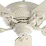 52" Quorum Chateaux Antique White Pull Chain Ceiling Fan