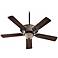 52" Quorum Clayton Toasted Sienna Ceiling Fan