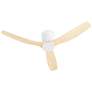 1_52" Quorum Dayton White and Naturals LED Smart Ceiling Fan
