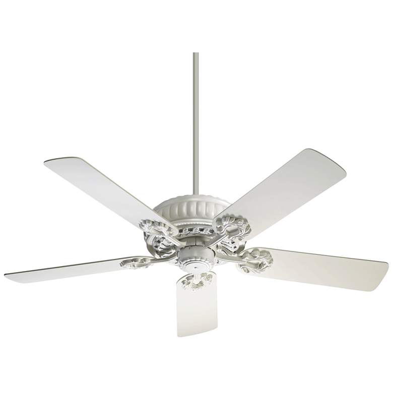 Image 2 52" Quorum Empress Studio White Ceiling Fan with Pull Chain