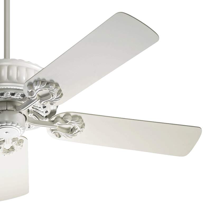 Image 3 52" Quorum Empress Studio White Ceiling Fan with Pull Chain more views