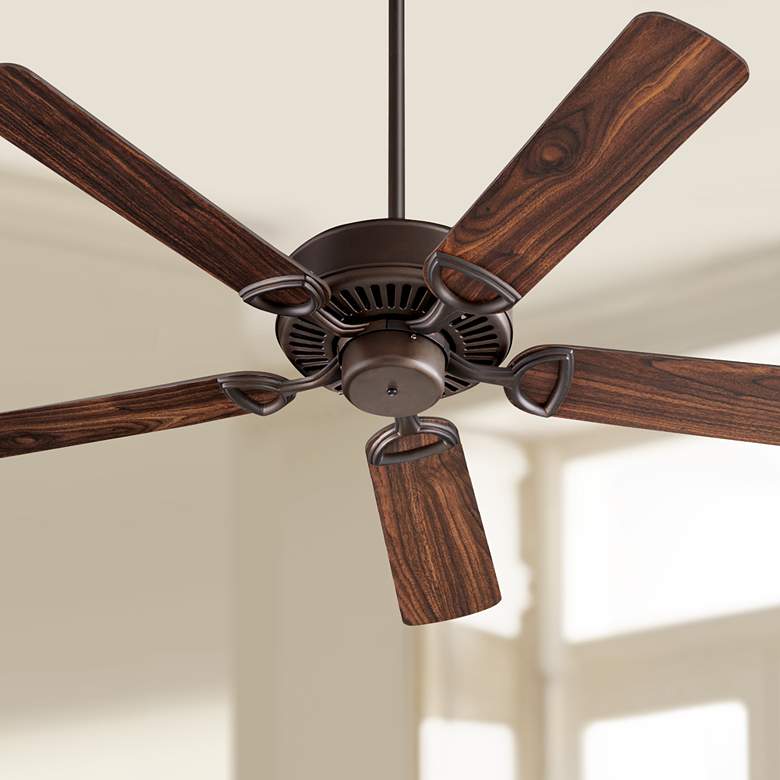 Image 1 52" Quorum Estate Oiled Bronze Finish 5-Blade Ceiling Fan