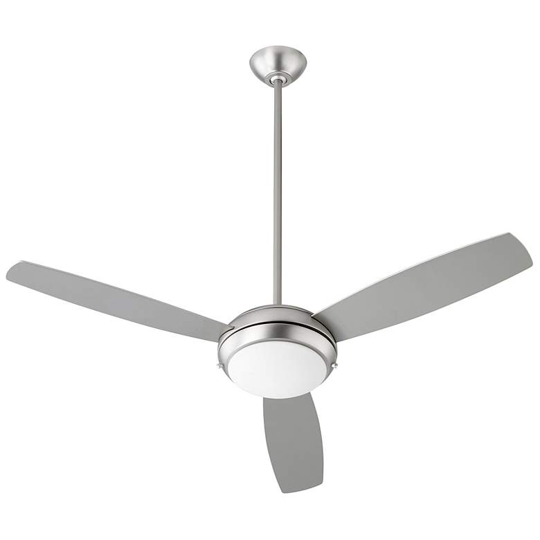 Image 1 52" Quorum Expo Satin Nickel LED Ceiling Fan