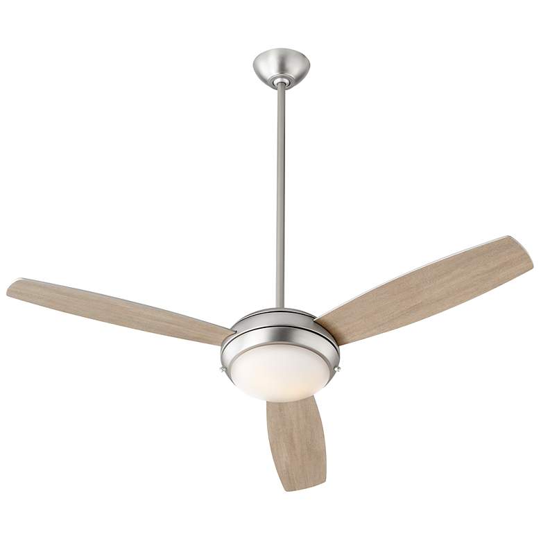 Image 3 52" Quorum Expo Satin Nickel LED Ceiling Fan more views