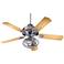 52" Quorum Hudson Galvanized Patio Ceiling Fan with Light