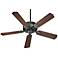 52" Quorum Hudson Old World Outdoor Ceiling Fan with Pull Chain