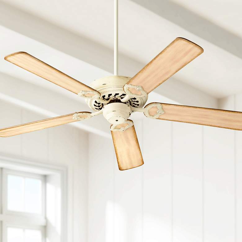 Image 1 52 inch Quorum Monticello Persian White Ceiling Fan