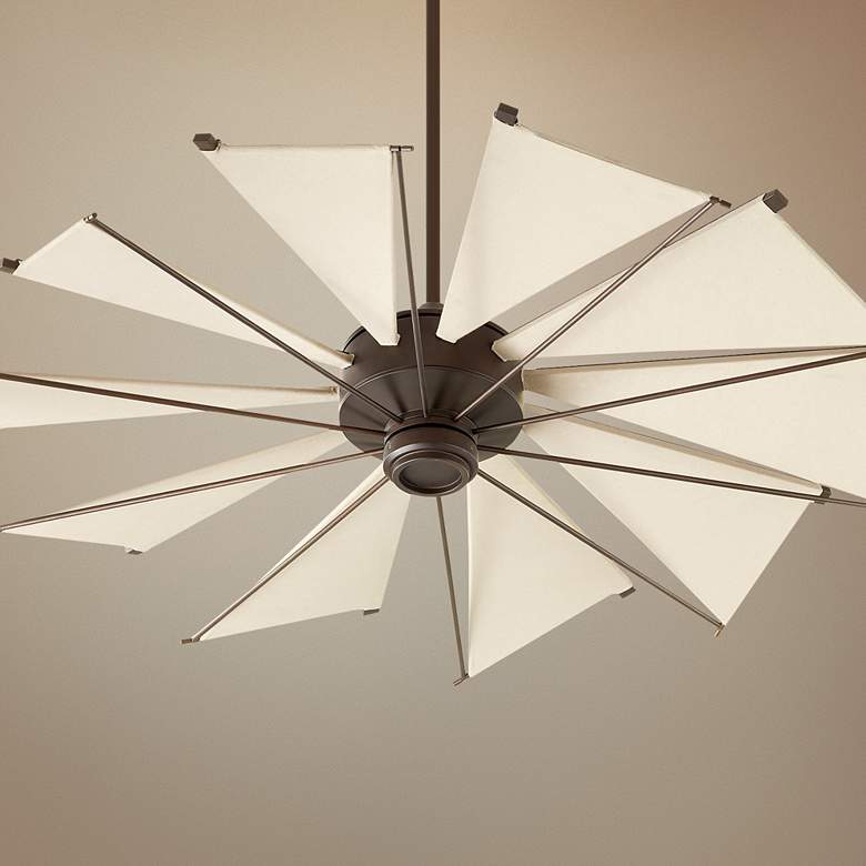 Image 1 52" Quorum Mykonos Oiled Bronze Ceiling Fan