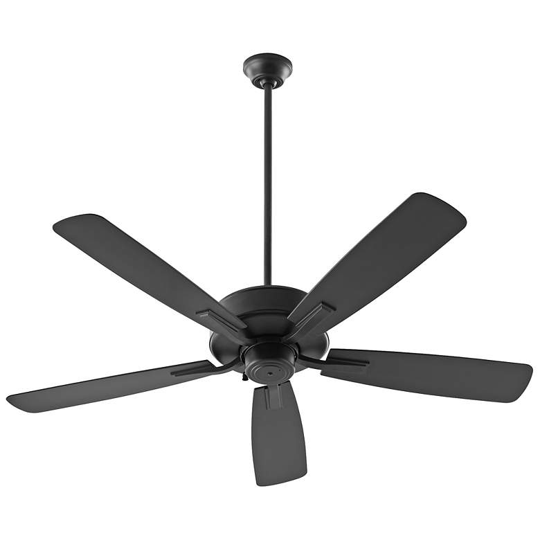 Image 1 52" Quorum Ovation Matte Black Ceiling Fan