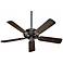 52" Quorum Pinnacle Oiled Bronze Finish Ceiling Fan with Pull Chain
