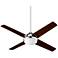 52" Quorum Quest Polished Nickel LED Ceiling Fan