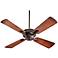 52" Quorum Valor Olied Bronze Ceiling Fan with Pull Chain