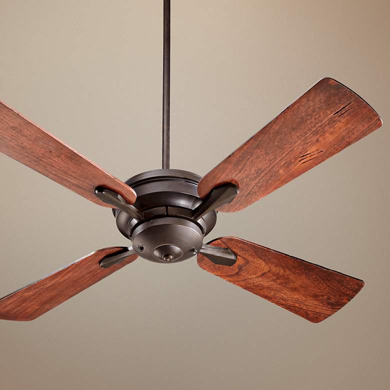 Image 1 52" Quorum Valor Olied Bronze Ceiling Fan with Pull Chain
