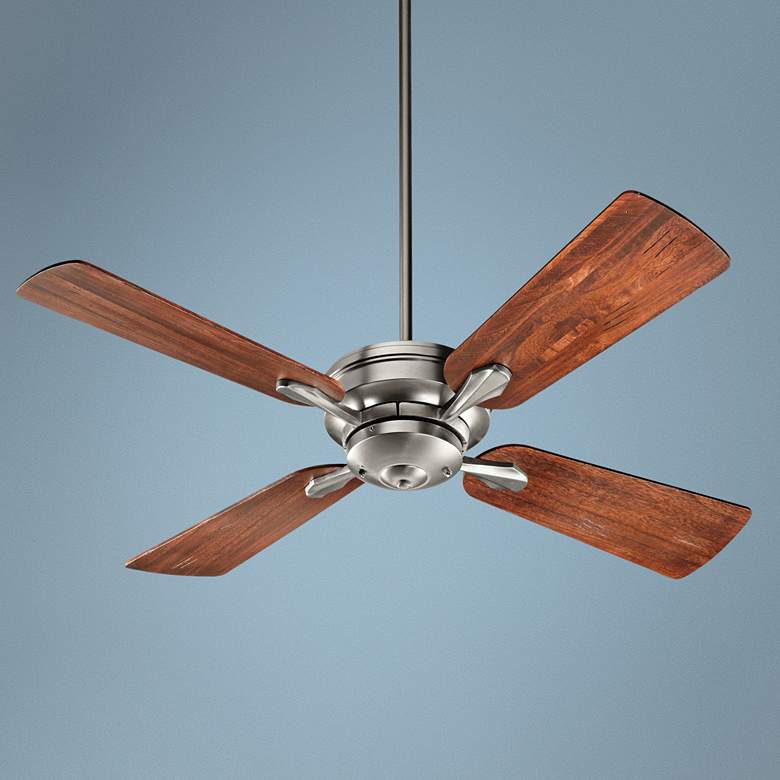 Image 1 52 inch Quorum Valor Satin Nickel Ceiling Fan