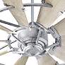 52" Quorum Windmill Galvanized Ceiling Fan with Wall Control
