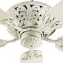 52" Quorum Windsor Antique White Traditional Pull Chain Ceiling Fan