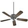 52" Quorum Windsor Toasted Sienna Pull Chain Ceiling Fan