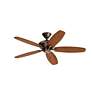 Thumbnail4 of 52" Renew Bronze AC Ceiling Fan w/ Walnut and Cherry Blades more views
