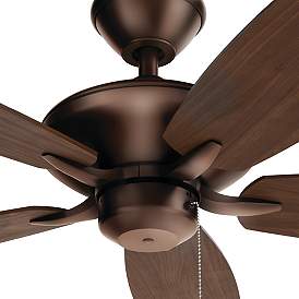 Image5 of 52" Renew Bronze AC Ceiling Fan w/ Walnut and Cherry Blades more views