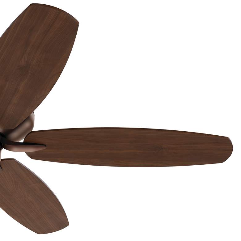 Image 6 52" Renew Bronze AC Ceiling Fan w/ Walnut and Cherry Blades more views