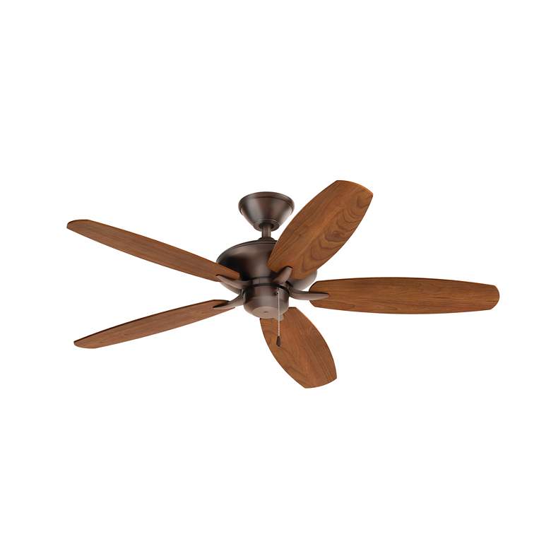 Image 4 52" Renew Bronze DC Ceiling Fan w/ Walnut and Cherry Blades more views