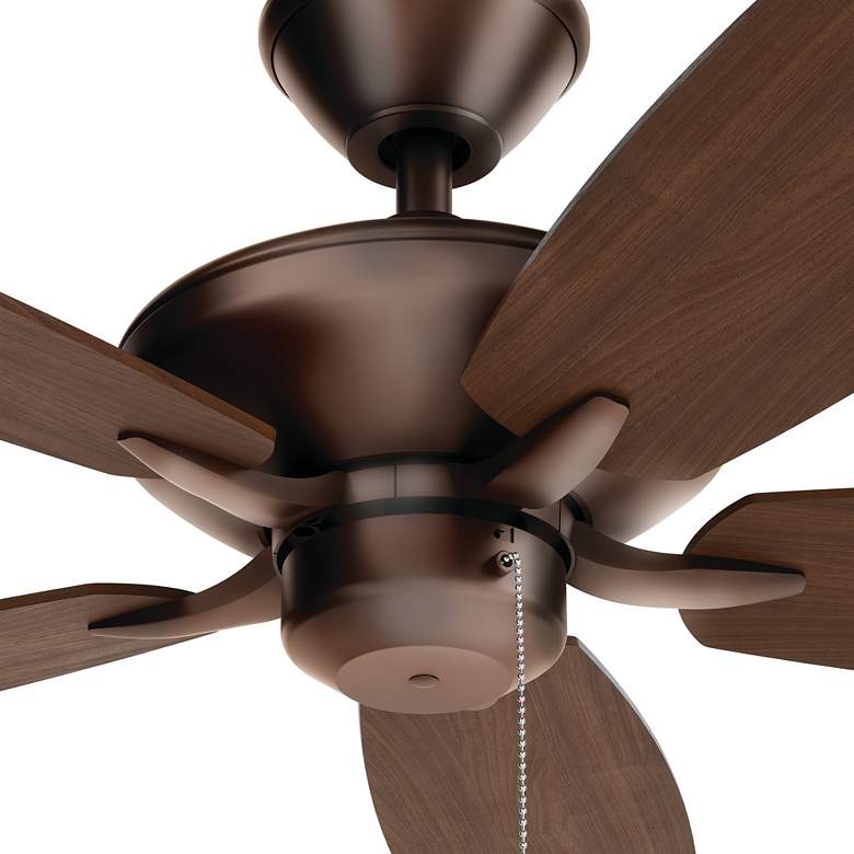 Image 5 52" Renew Bronze DC Ceiling Fan w/ Walnut and Cherry Blades more views